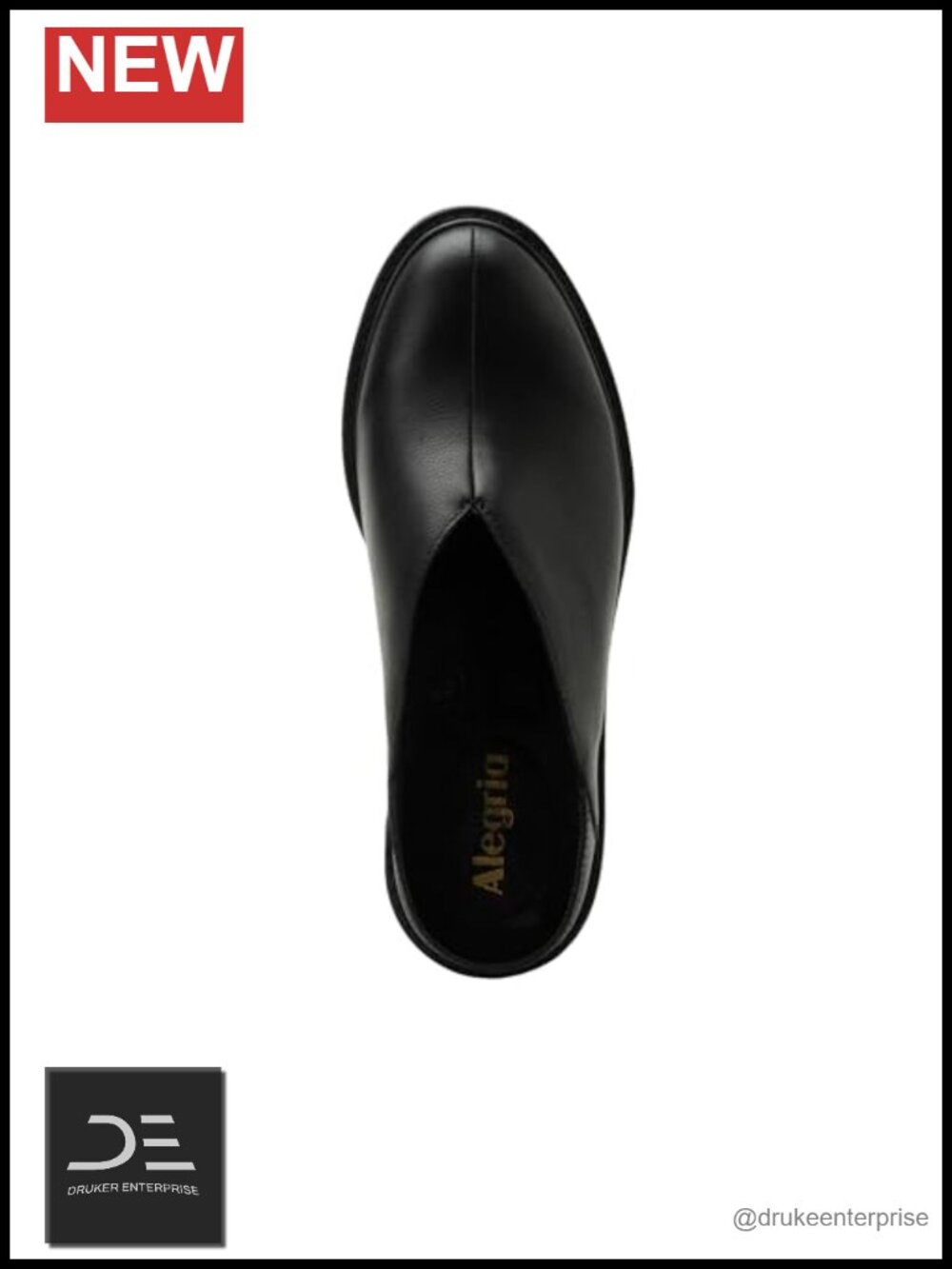 Leather Mule Clog with Kitten Heel & Arch Support Slip-On - Picture 4 of 6